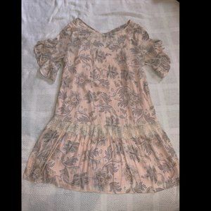 LOFT Light Pink Flowy Mini Dress